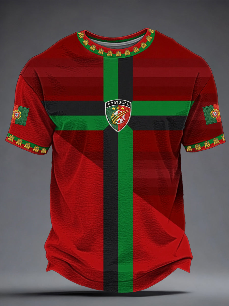 T-shirt estampada futebol português masculino