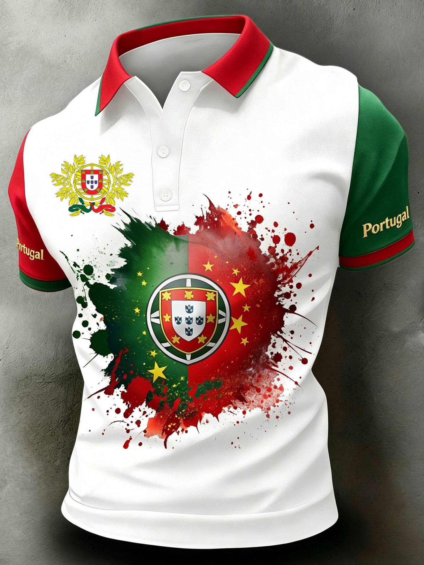 Impressão Artística de Polo de Apoio ao Jogo de Futebol de Portugal para Homens