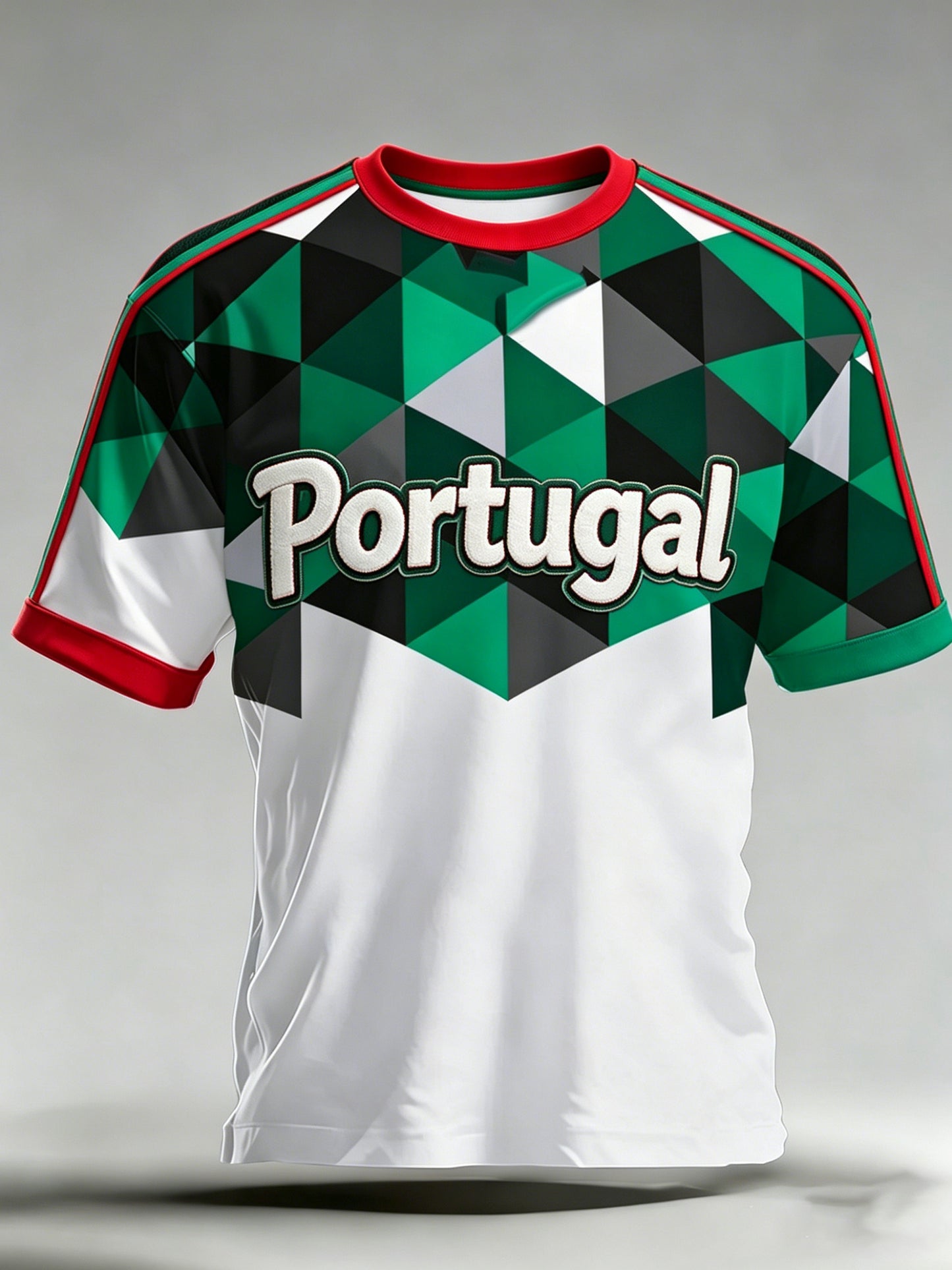Men's Portugal Football Match Cheer Art Print T-shirt