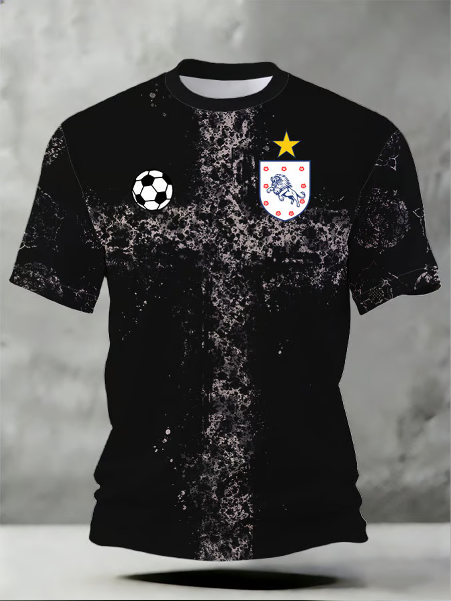 Men's UK Football Lover England Printed short sleeves t-shirt