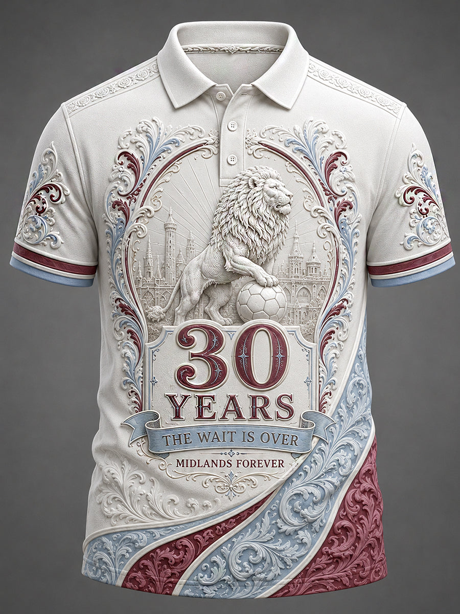 Retro Football Fan Art Print Casual Jersey