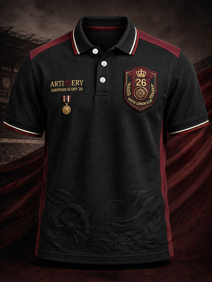 Men's North London Football Lover Printed Casual Tops