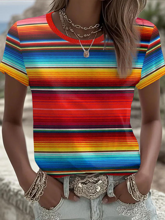 Women's Cinco de Mayo Print Casual T-Shirt