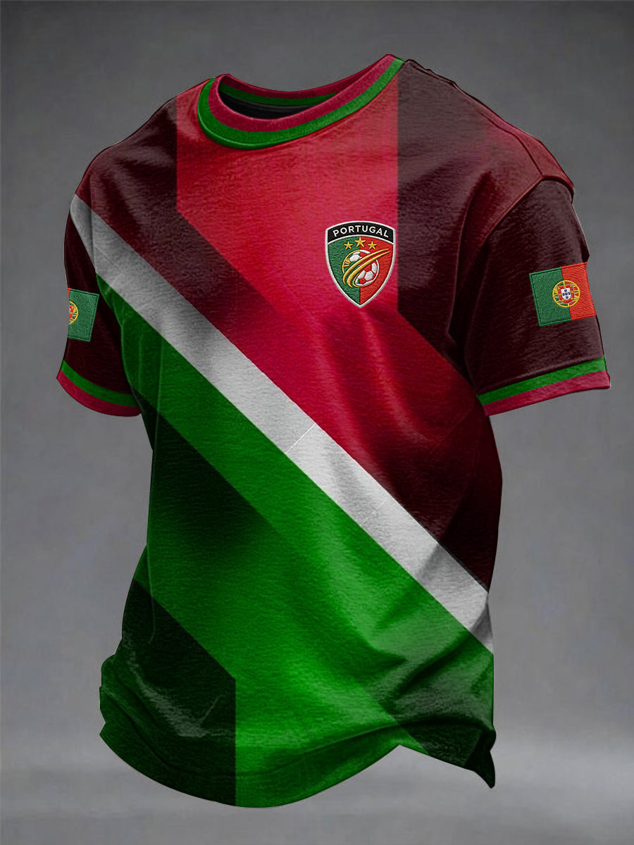 T-shirt estampada futebol português masculino