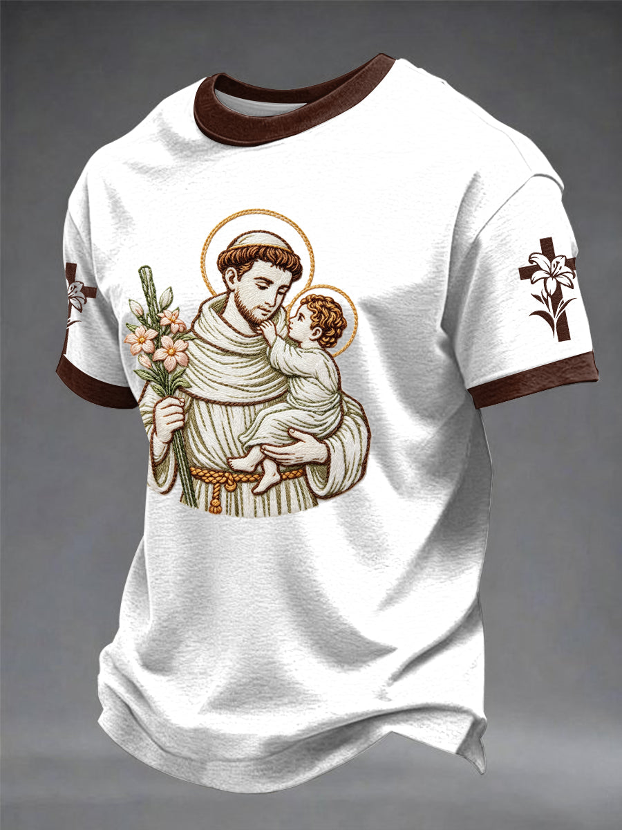Men's St. Anthony's Day T-shirt estampada