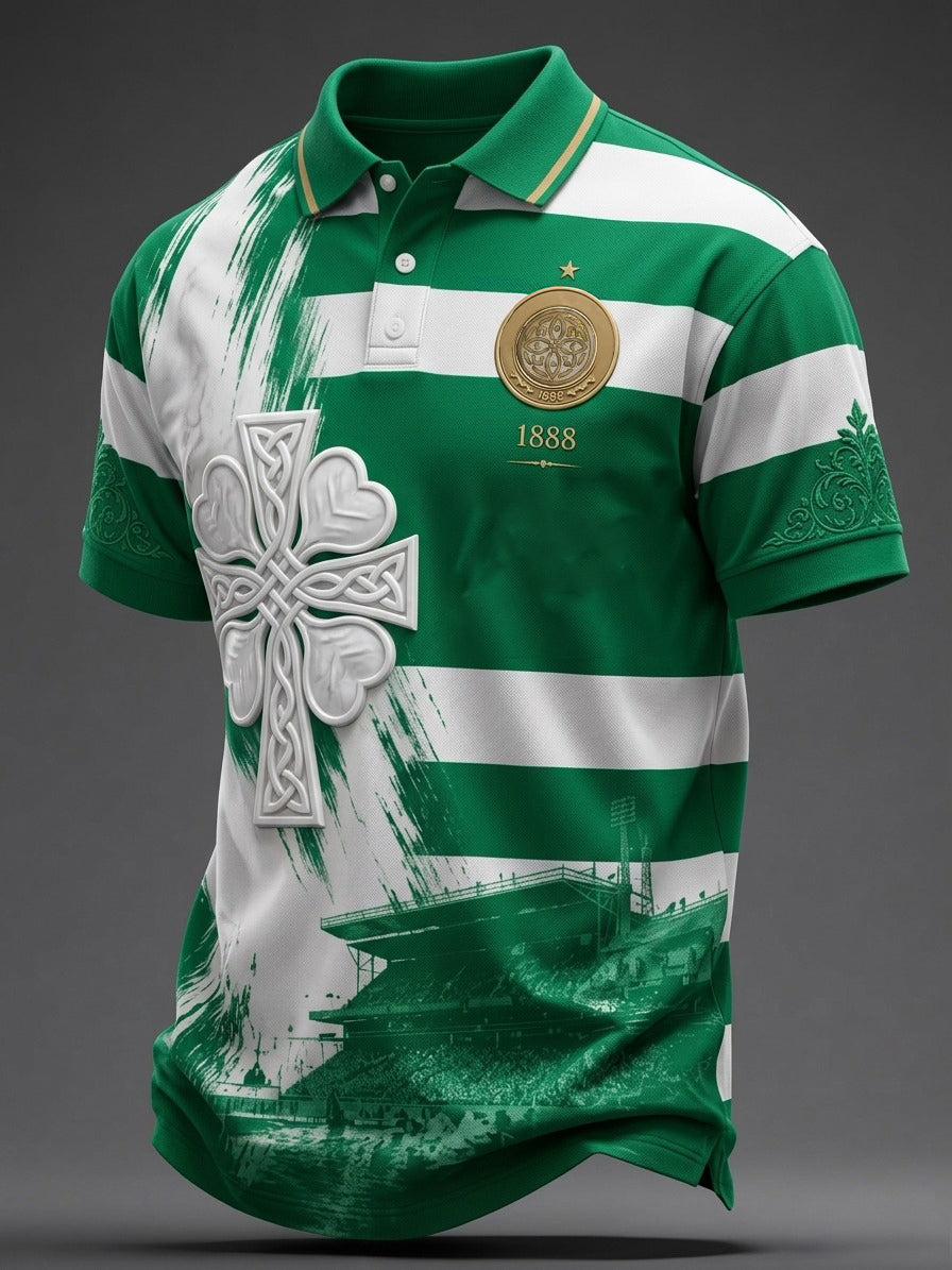 Men's Scottish Celtic FC Print polo shirt