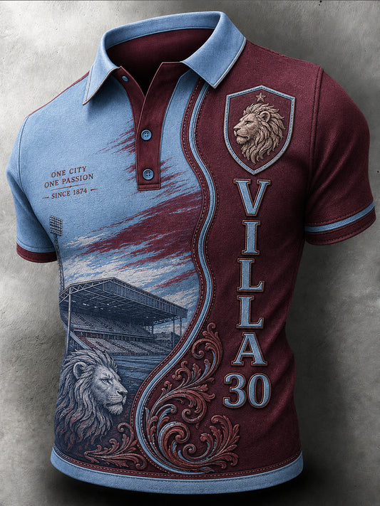 Retro Football Fan Art Print Casual Jersey