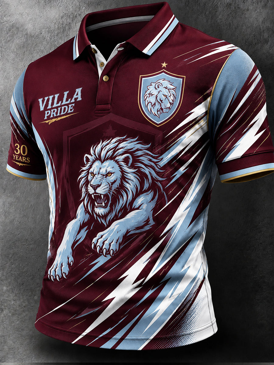Retro Football Fan Art Print Casual Jersey