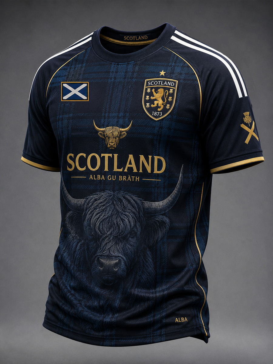 Men's UK Football Lover Scotland Printed short sleeve t-shirt