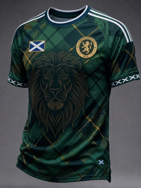 Men's UK Scotland Football Lover 2026 Printed T-shirt