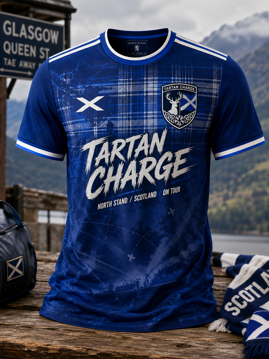 Men's UK Football Lover Scotland Printed short sleeves t-shirt