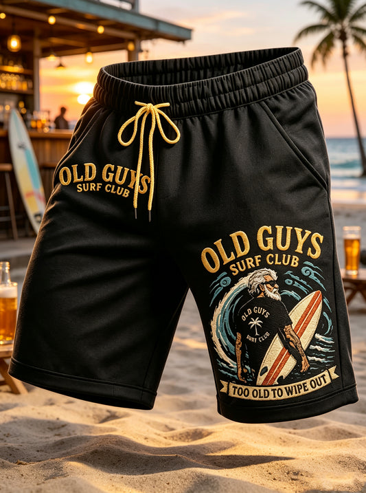 Men's Old Guys Surf Club  Drawstring Shorts