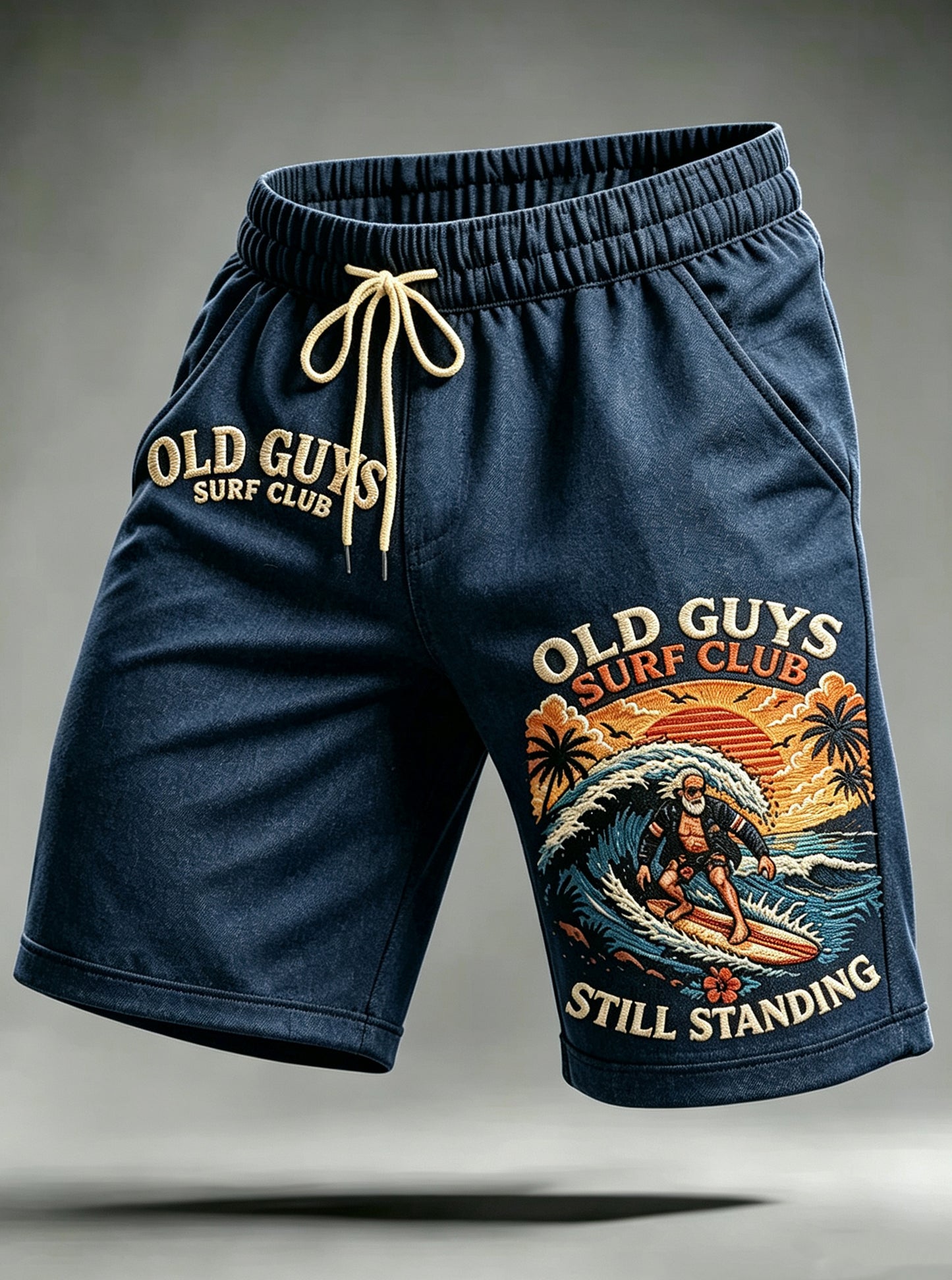 Men's Old Guys Surf Club  Drawstring Shorts