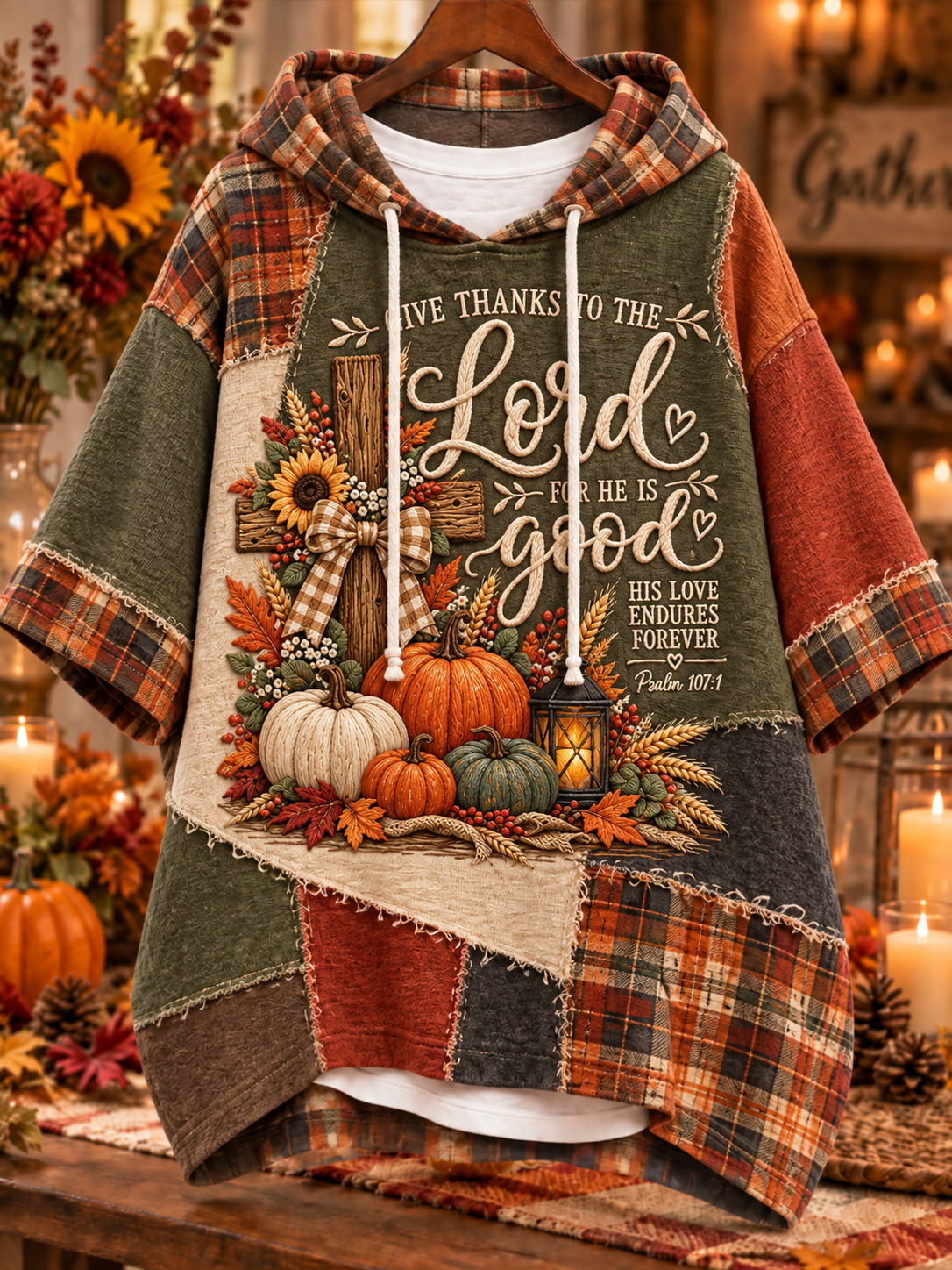 Women’s Thanksgiving Give Thanks To The Lord Hoodie