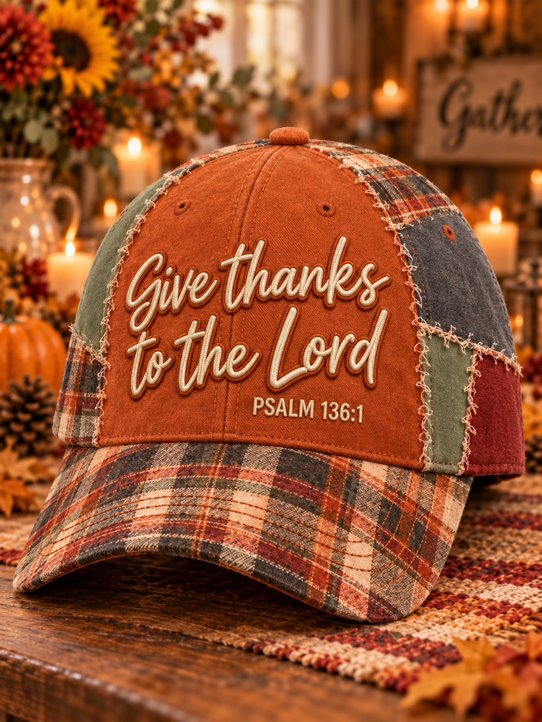 Unisex  Thanksgiving Give Thanks To The Lord Hat