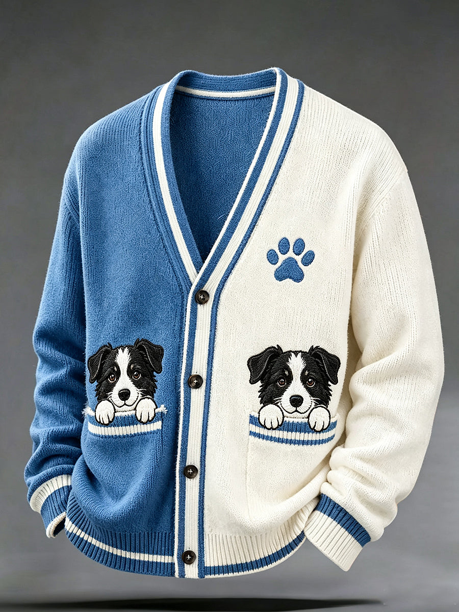 Women's Animal Art Printed V-neck Cardigan