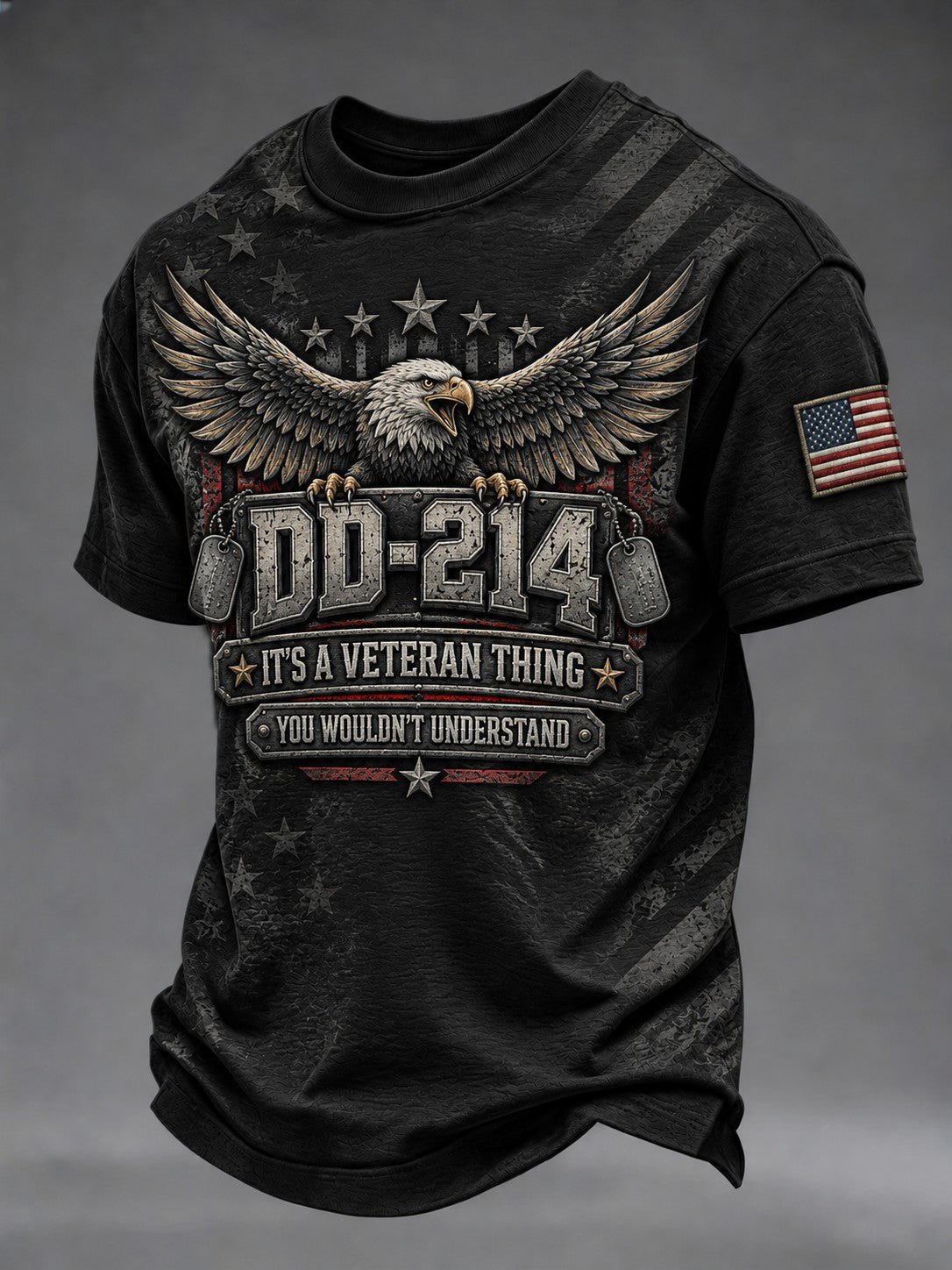 Men's Veterans Day Printed T-shirt