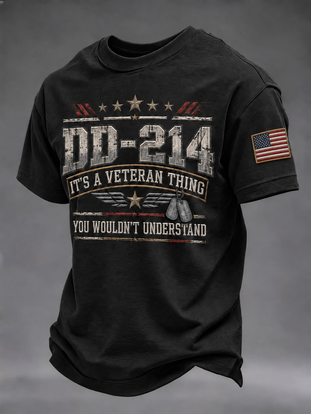 Men's Veterans Day Printed T-shirt
